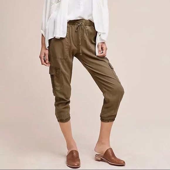 Anthropologie Pants - Cloth and Stone Joggers Army Green Size XS - 007
